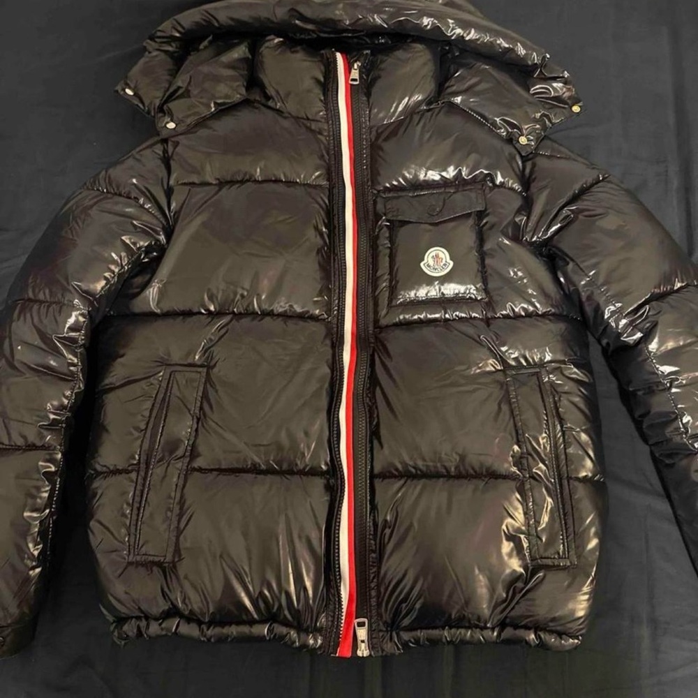 M Moncler Black Montbeliard Short Down
Jacket With Detachable Hood